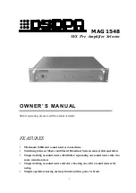 Предварительный просмотр 1 страницы DSPPA MAG1548 Owner'S Manual