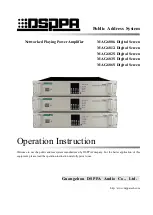 Preview for 1 page of DSPPA MAG6806 Operation Instruction Manual