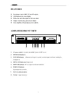 Preview for 2 page of DSPPA MP 1500 Operation Instructions Manual