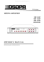 Preview for 1 page of DSPPA MP 210P Owner'S Manual