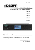 Preview for 1 page of DSPPA MP2708 User Manual