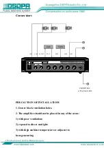 Preview for 3 page of DSPPA MP600PIII Quick Start Manual