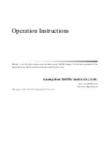 Предварительный просмотр 2 страницы DSPPA MP906 Operation Instructions Manual