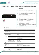 DSPPA MP9312U Quick Start Manual предпросмотр