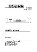 DSPPA MP9808R Owner'S Manual preview