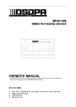 DSPPA MP9810RII Owner'S Manual предпросмотр