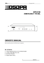 Предварительный просмотр 1 страницы DSPPA MP9815E Owner'S Manual