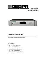 DSPPA MP9908R Owner'S Manual preview