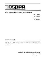 Preview for 1 page of DSPPA MX3000II User Manual