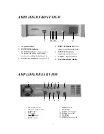 Предварительный просмотр 3 страницы DSPPA P.A.SERIES MP 1600 Owner'S Manual