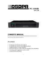 DSPPA PC-1005U Owner'S Manual предпросмотр