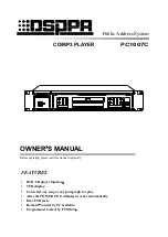 Предварительный просмотр 1 страницы DSPPA PC1007C Owner'S Manual