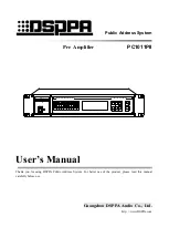 DSPPA PC1011PII User Manual предпросмотр