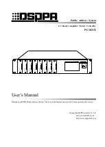 Предварительный просмотр 1 страницы DSPPA PC1021X User Manual