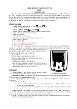 Preview for 1 page of DSW DSW01 Instructions