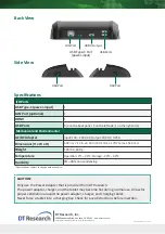 Предварительный просмотр 2 страницы DT Research ACC-DC282-01 Basic Operation Manual