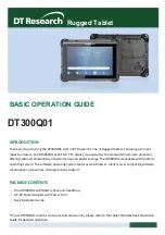 Предварительный просмотр 1 страницы DT Research DT300Q01 Basic Operation Manual