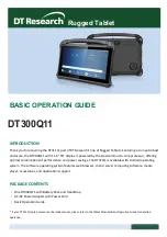 Предварительный просмотр 1 страницы DT Research DT300Q11 Basic Operation Manual