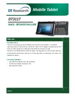 DT Research DT311T Basic Operation Manual предпросмотр