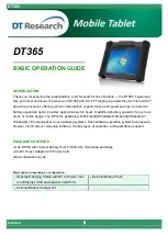 DT Research DT365 Basic Operation Manual preview