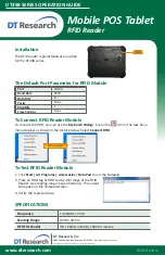 Предварительный просмотр 5 страницы DT Research DT398 SERIES Operation Manual