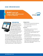 DT Research WebDT 550 Basic Operation Manual preview