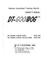 Dt-Systems DT-Good dog ST300 Pro Owner'S Manual preview