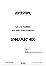 DTA DYNAMIC 450 Instruction And Maintenance Manual preview