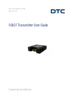 Предварительный просмотр 1 страницы DTC SOLO7 Series User Manual