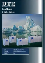 DTE CoolMaster L-Cube Series Operating Manual preview