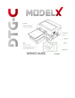 Preview for 1 page of DTG-C Model X Service Manual