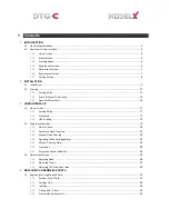 Preview for 4 page of DTG-C Model X Service Manual