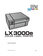 Preview for 1 page of DTM Print LX 3000e User Manual