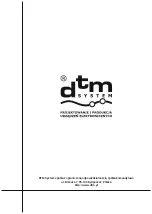 Preview for 24 page of DTM System EASY B232 Installation And Manual