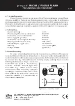 DTM System FOCUS Mounting Instruction preview