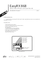 dtm EasyRX 868 Installation Manual предпросмотр