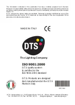 Preview for 12 page of DTS 03.P16.02.01.01 User Manual