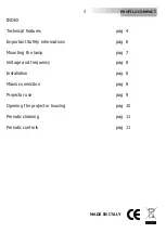 Preview for 3 page of DTS Discharge Lamp 35-70-150W User Manual