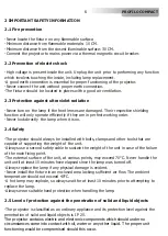 Preview for 6 page of DTS Discharge Lamp 35-70-150W User Manual