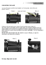 Preview for 7 page of DTS Discharge Lamp 35-70-150W User Manual