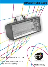 DTS Dmx Strobe 1500 User Manual предпросмотр