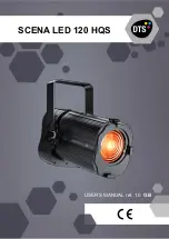 DTS SCENA LED 120 HQS User Manual preview