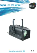 DTS SCENA LED 200 MZ FC User Manual предпросмотр