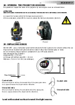 Preview for 21 page of DTS XR2000 SPOT CMY User Manual