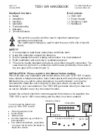 DTSystems TDS1 S/R Handbook preview