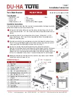 DU-HA Tote 70104 Installation Instruction preview