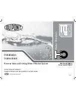 Du Pont QuickTwist WFRO60X-1 Series Installation Instructions Manual предпросмотр