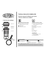 Предварительный просмотр 10 страницы Du Pont WFPF2800 Series Installation Instructions Manual