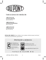 Предварительный просмотр 11 страницы Du Pont WFPT200 Installation Instructions Manual