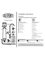 Предварительный просмотр 2 страницы Du Pont WFQT13000 Series Installation Instruction Manual